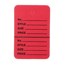 A retail price tag attached to clothing