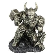 Thor depicted holding the hammer Mjölnir.