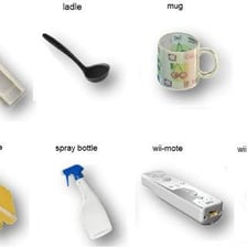 A very small object shown beside a much larger ordinary object.