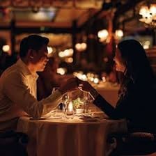 Two people together on a date