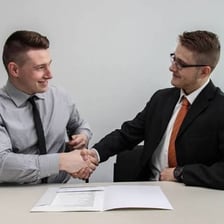 A business agent negotiating a contract