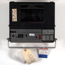 Historical audio recording reels associated with the Watergate scandal