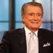 A portrait of television host Regis Philbin.
