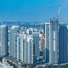 The Tel Aviv skyline along Israel’s Mediterranean coast
