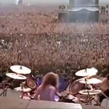 Metallica performing “Enter Sandman” on stage