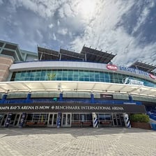 The Tampa Bay Lightning arena in Tampa, Florida