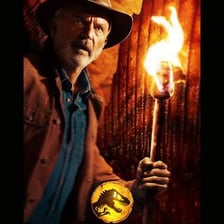 Actor Sam Neill as Dr. Alan Grant in Jurassic Park.