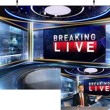 A reporter covering a noteworthy news event.