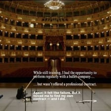 An empty theater after an unsuccessful performance