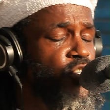 Peter Tosh performing reggae music