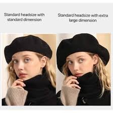 A soft wool beret with a flexible crown.