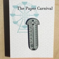A typographic ruler used to measure picas and points