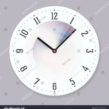 A clock representing a period of passing time.