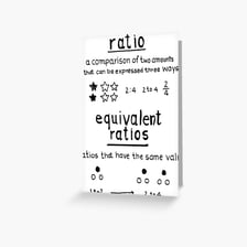 An educational illustration comparing two quantities as a ratio.