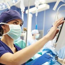 A nurse assisting in a clinic