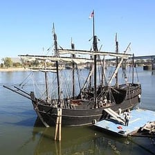 A replica of Christopher Columbus's ship Niña