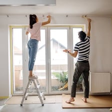 A person repeating or remaking a renovation task.