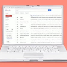 An electronic mail inbox displayed on a computer
