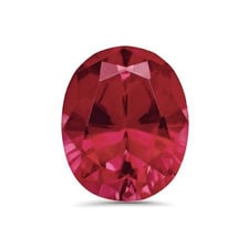 Several polished red ruby gemstones