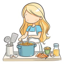 A person stirring ingredients in a bowl