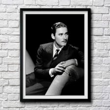 A portrait of actor Errol Flynn.