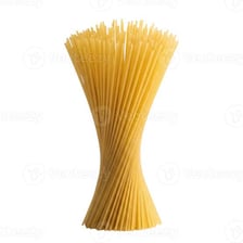A single strand of noodle pasta