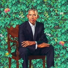 An official portrait of Barack Obama