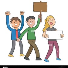 A person actively carrying out a task