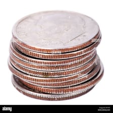 Several U.S. dime coins shown together