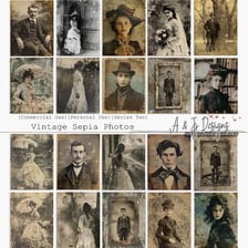 A vintage photograph with a sepia-brown tint