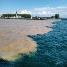 Lake Erie viewed from the Buffalo, New York shoreline