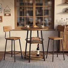 A cafe interior with tables and a counter