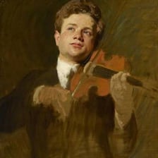 Portrait of violinist Mischa Elman