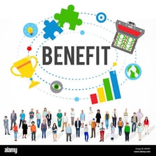 Illustration representing a benefit or advantage