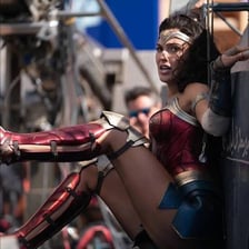 Gal Gadot portraying Wonder Woman.