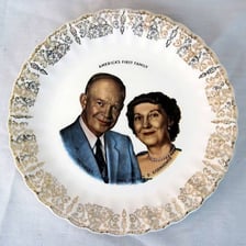 Dwight and Mamie Eisenhower pictured together.