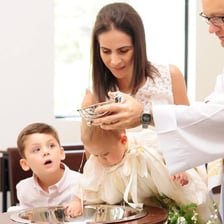 A formal naming or christening ceremony