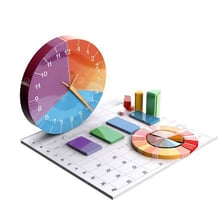 A clock and calendar representing a future time
