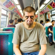 Person giving another person an unwelcome suggestive look.