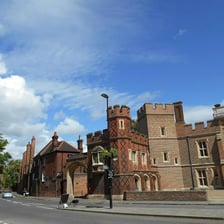 Exterior view of Eton College near Windsor