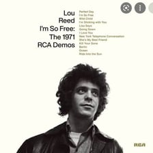 Portraits of singers Lou Rawls and Lou Reed