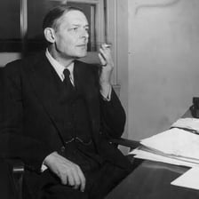 A portrait of poet T. S. Eliot associated with The Waste Land