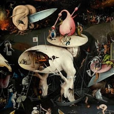 Hieronymus Bosch’s triptych The Garden of Earthly Delights.