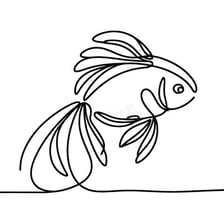 A single uninterrupted line extending across a surface