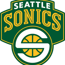 A Seattle SuperSonics basketball logo