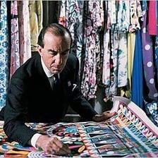 A portrait of fashion designer Emilio Pucci.