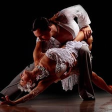 Dancers performing a Spanish bolero.