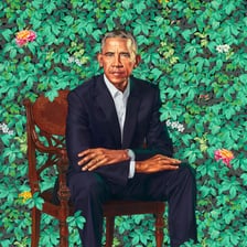 An official portrait of Barack Obama.