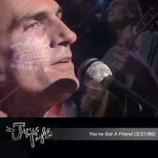 James Taylor performing the song “You’ve Got a Friend”