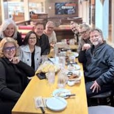 People dining together at a restaurant for a casual bite.